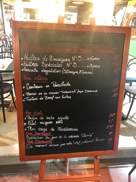 Menu_The Marcel aux Halles de Sète_Sète_image_3