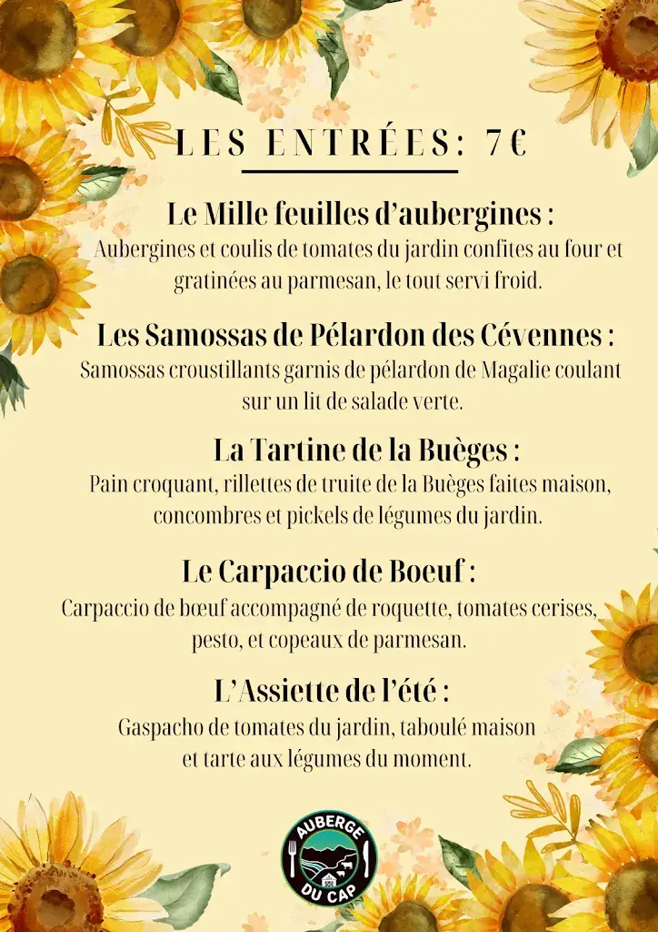Menu_Auberge du Cap_Sumène_image_1
