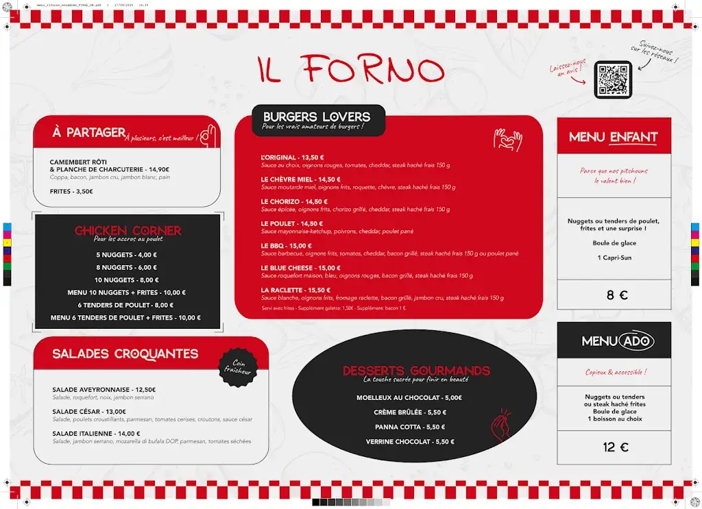 Menu_IL FORNO PIZZA ET BURGER MAISON_Sussargues_image_1
