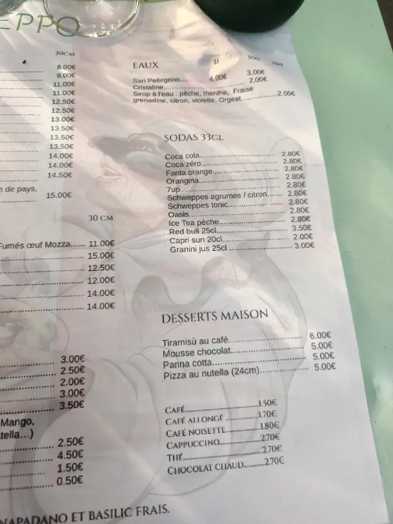 Menu_Pizza de Peppo_Tarascon-sur-Ariège_image_2