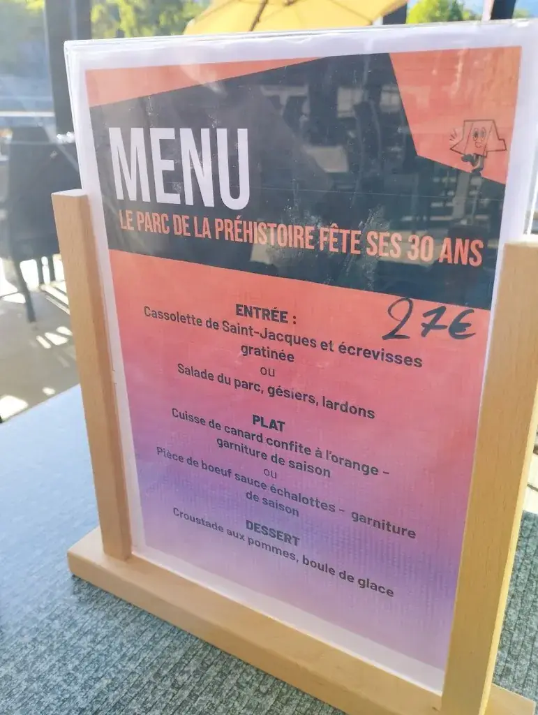 Menu_Restaurant du Parc de la Préhistoire_Tarascon-sur-Ariège_image_4