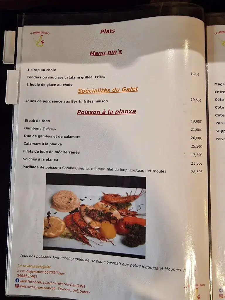 Menu_La Taberna del Galet_Thuir_image_4