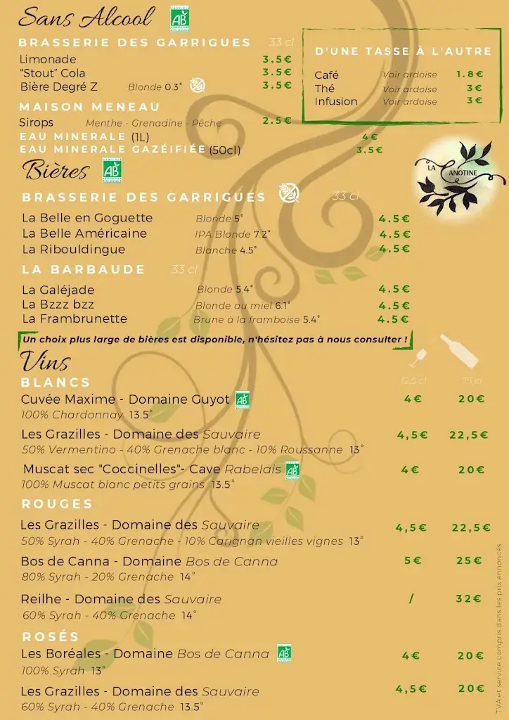 Menü_La Canotine_Sommières_Bild_1