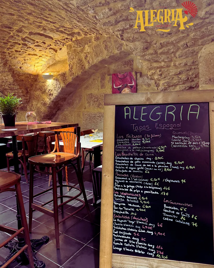 Menu_ALEGRIA Bar/Restaurant Tapas_Sommières_image_2