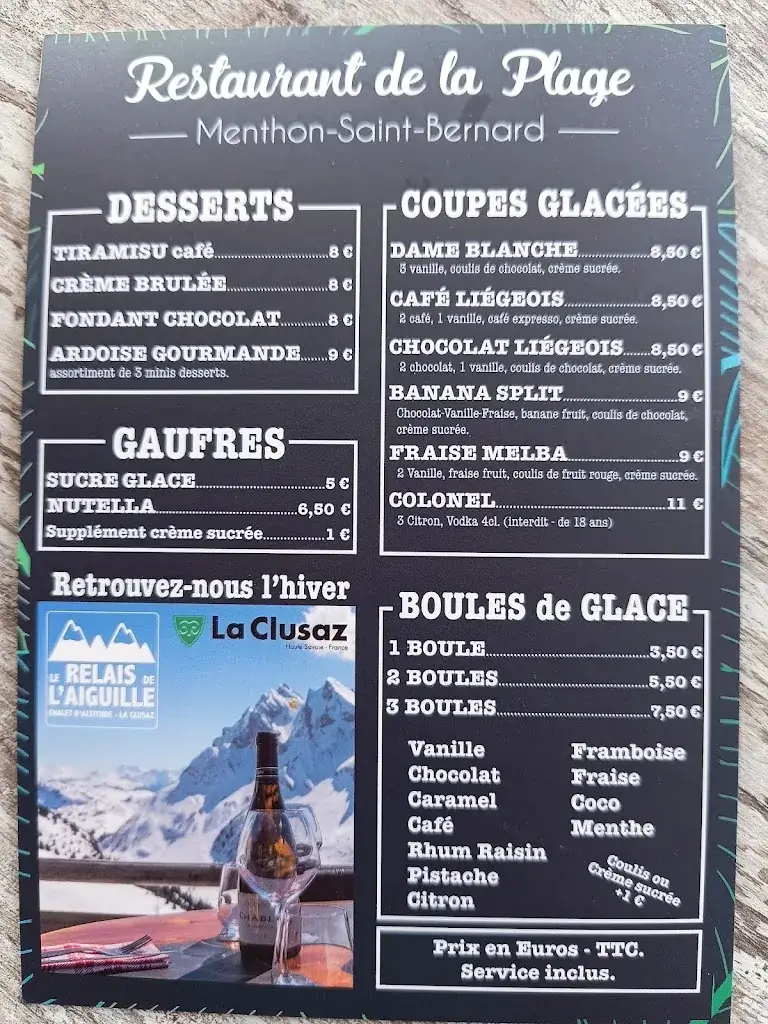 Menu_Restaurant de la Plage_Menthon-Saint-Bernard_image_4