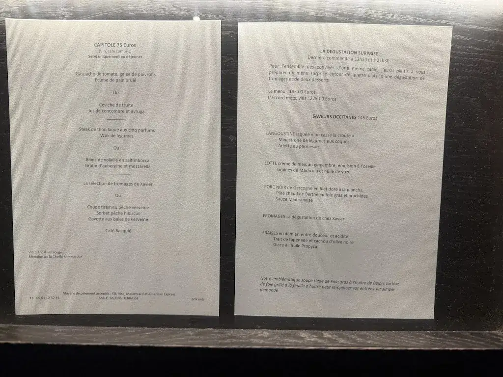 Menu_Restaurant Michel Sarran_Toulouse_image_1