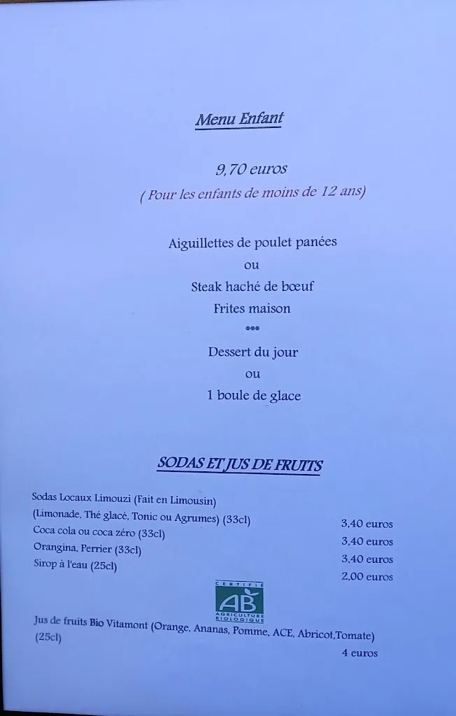 Menu_Le Beffroi_Souillac_immagine_2