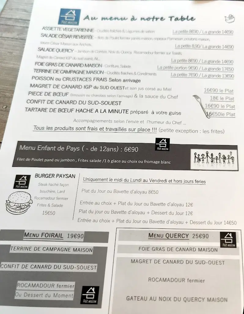 Menu_Brasserie le quercy_Souillac_image_1