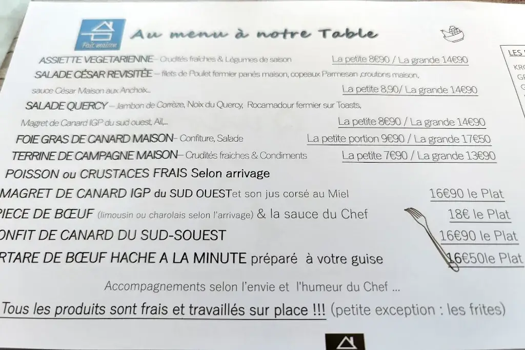 Menu_Brasserie le quercy_Souillac_image_3