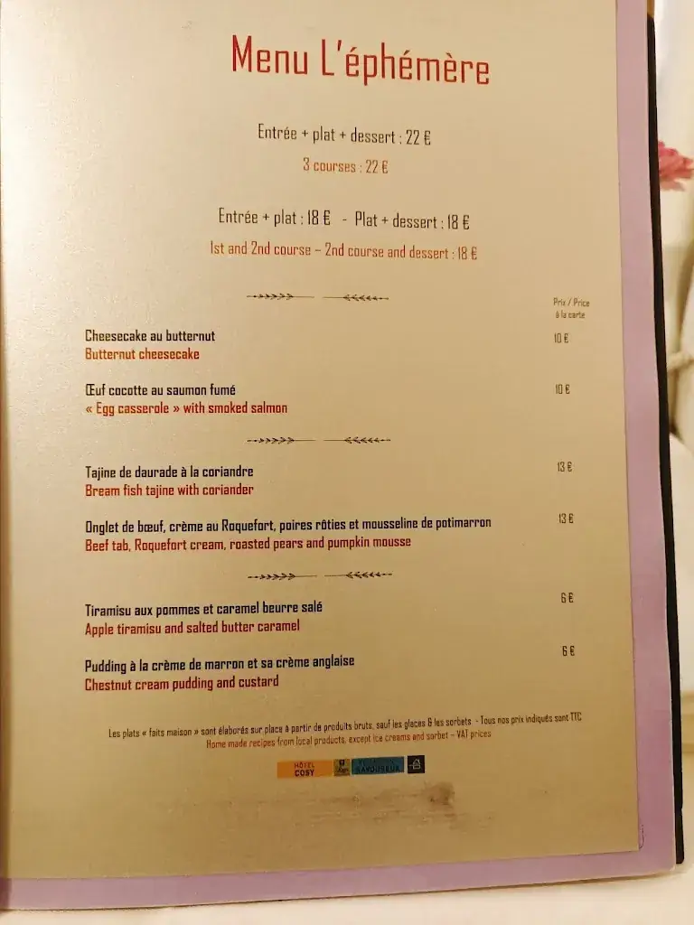 Menu_Logis Restaurant la Vieille Auberge Souillac – Cuisine de terroir et de saison_Souillac_image_3