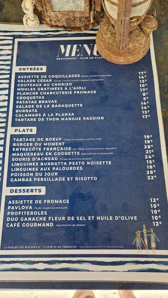 Menu_La Baraquette_Torreilles_immagine_1