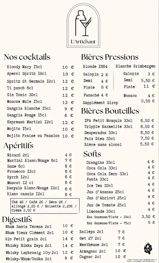 Menu_L'Artichaut_Torreilles_image_1