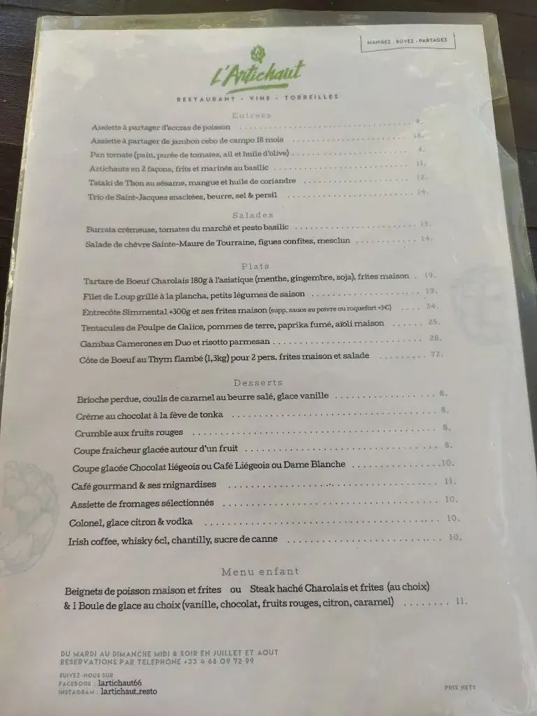 Menu_L'Artichaut_Torreilles_image_4