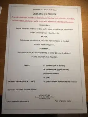 Menu_Le Moulin de Trèbes_Trèbes_image_1