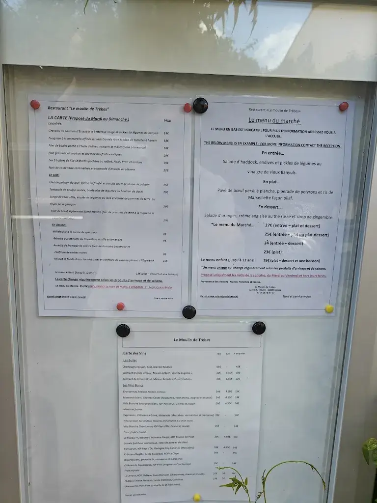Menu_Le Moulin de Trèbes_Trèbes_image_4