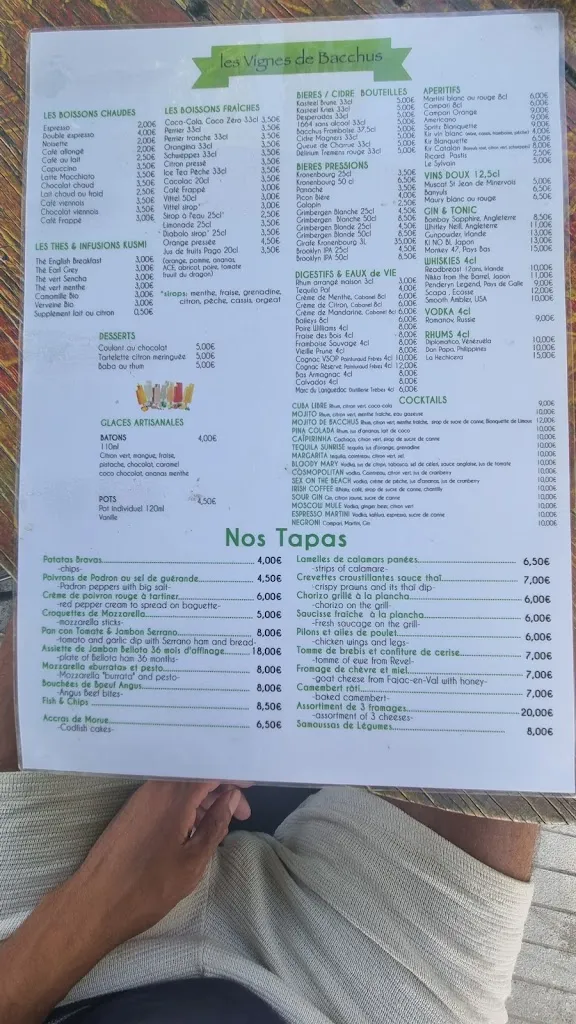 Menu_Les Vignes de Bacchus_Trèbes_image_4