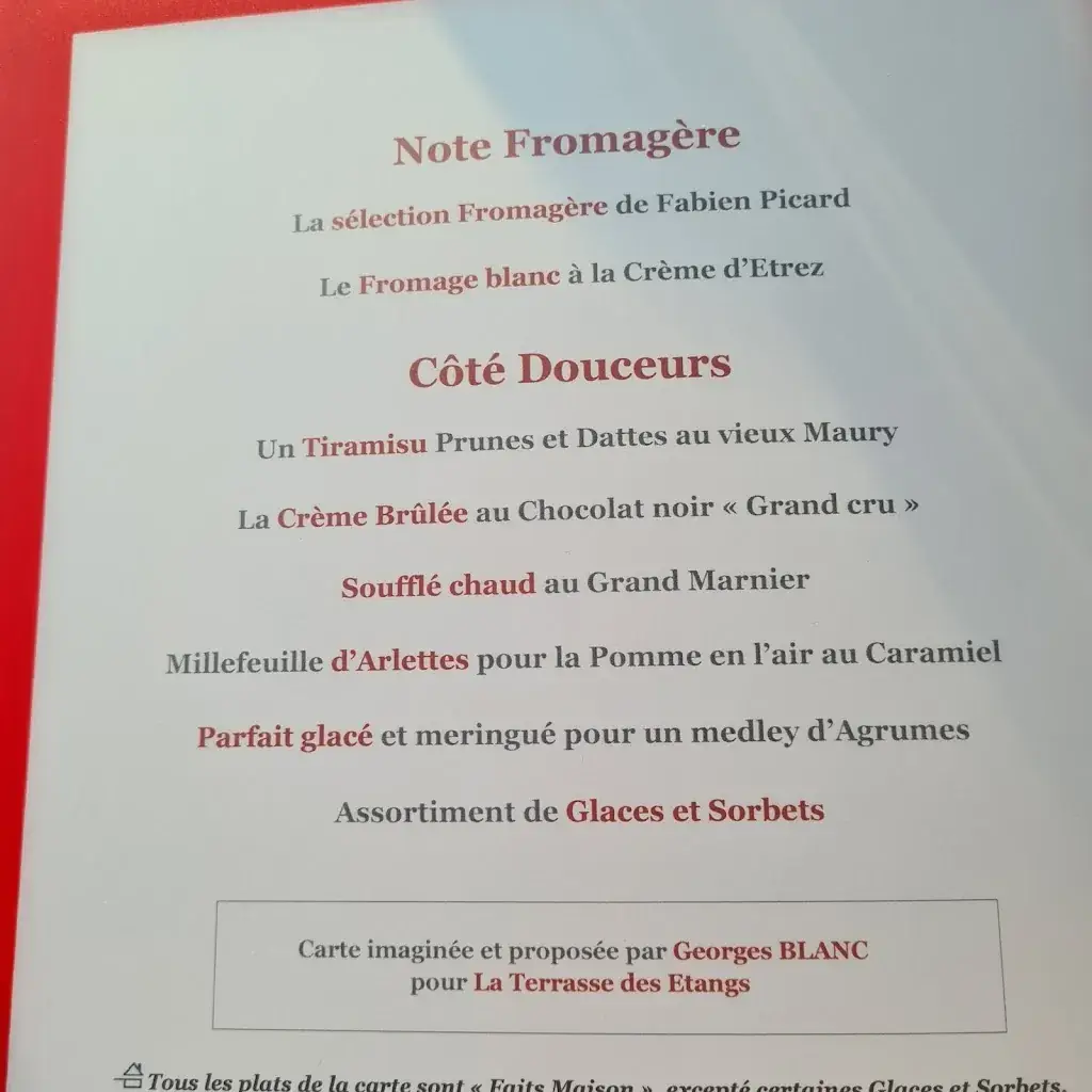 Menu_La Terrasse des Étangs_Vonnas_image_1