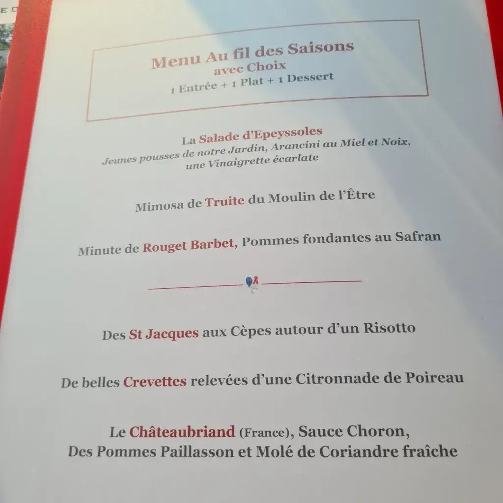 Menu_La Terrasse des Étangs_Vonnas_image_2