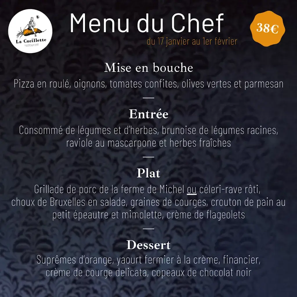 Menu_Restaurant 'La Cueillette'_Trie-sur-Baïse_image_3