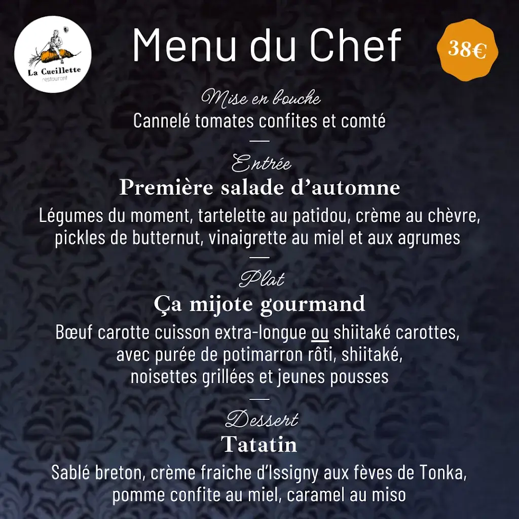 Menu_Restaurant 'La Cueillette'_Trie-sur-Baïse_image_4