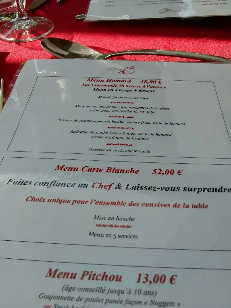 Menu_L'Etang d'O_Villemur-sur-Tarn_immagine_4