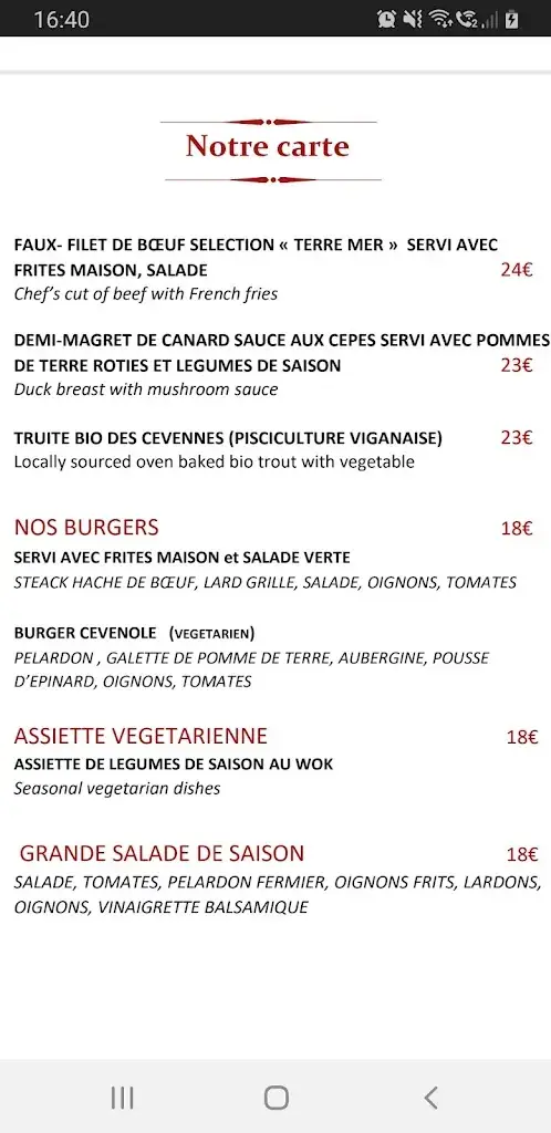 Menu_Restaurant Auberge Cevenole La Pénarie Valleraugue_Val-d'Aigoual_image_2