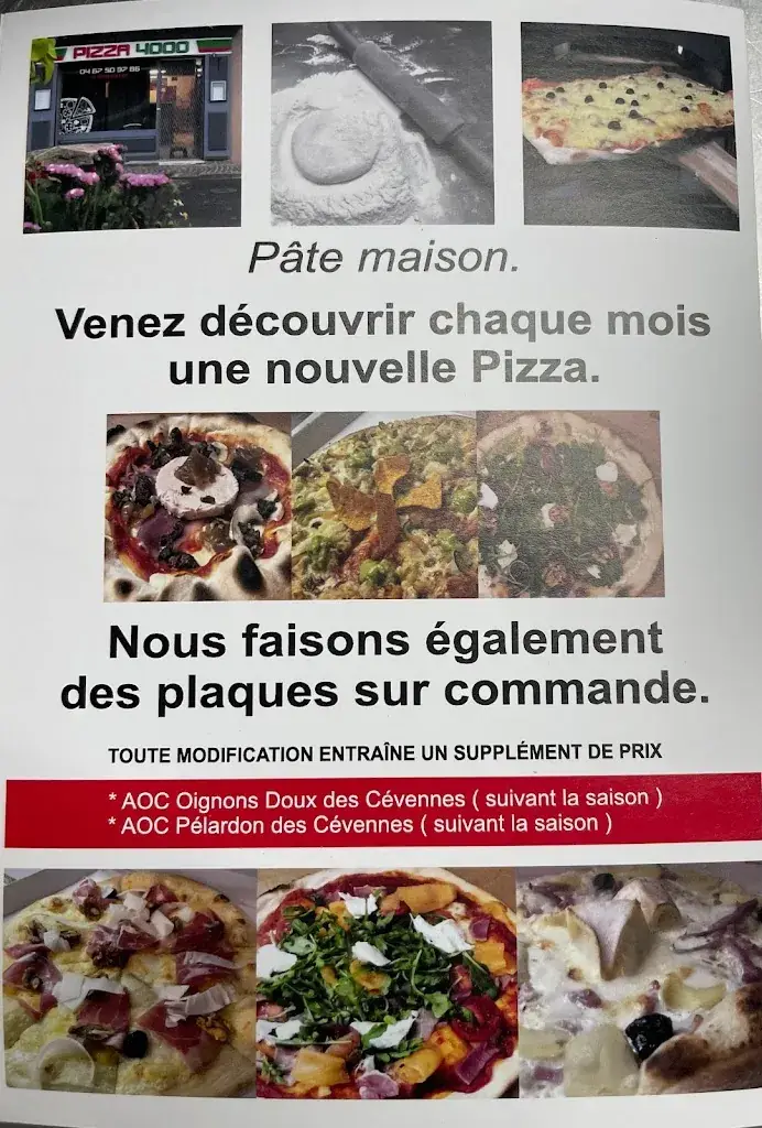Menu_Pizza 4000 - Café du Siècle_Val-d'Aigoual_image_4