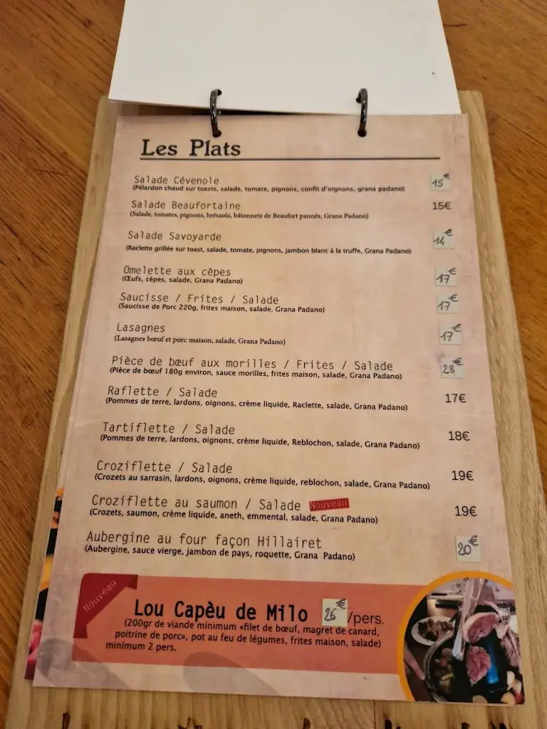 Menu_La Maison des Cévennes_Bréau-Mars_immagine_4