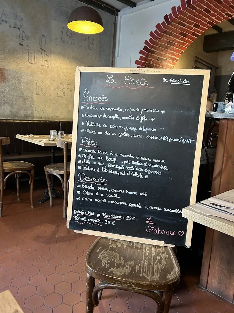 Menu_La Petite Fabrique_Valence_image_1