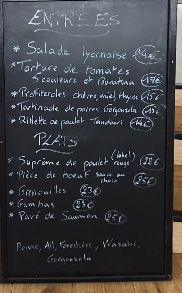 Menu_Restaurant La Madone_Miribel_image_1