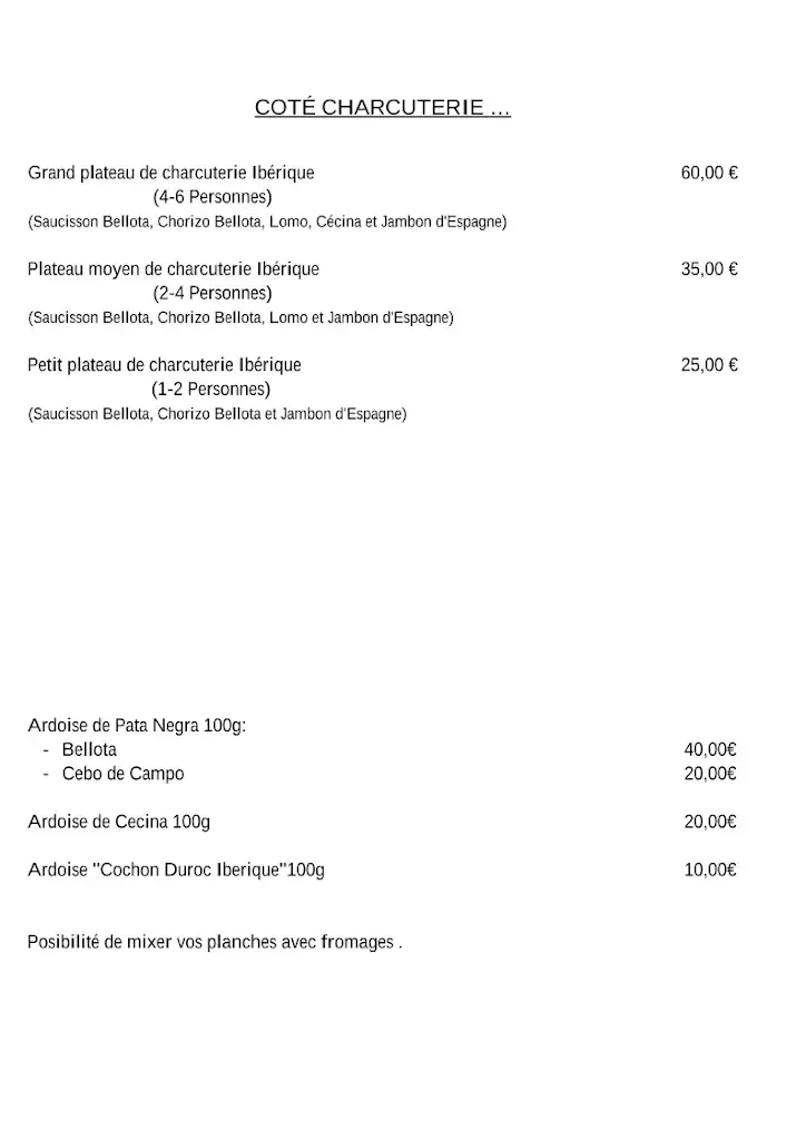 Menu_El Rincon Espanol Uzès_Uzès_image_3