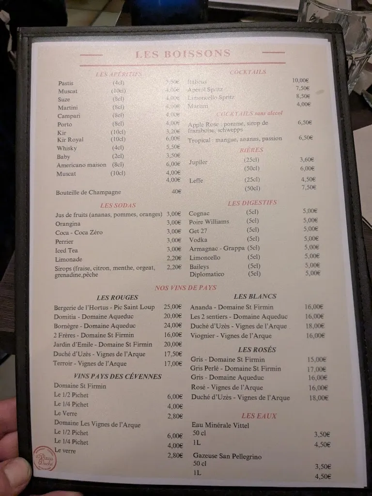 Menu_La pizzeria du duche_Uzès_image_2