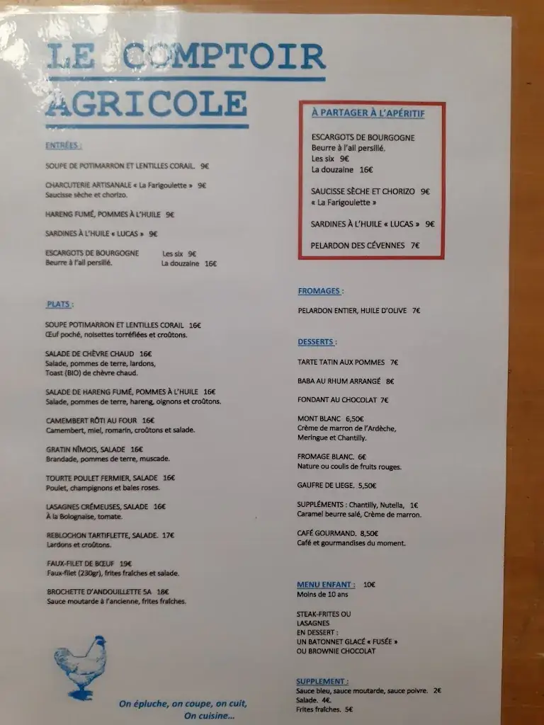 Menu_Le Comptoir Agricole_Uzès_image_1