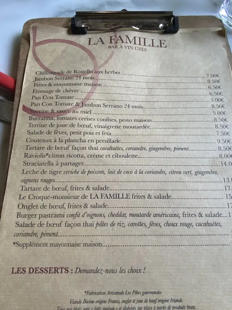 Menü_La Famille_Uzès_Bild_4