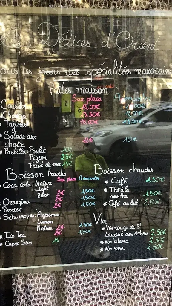 Menu_Les Délices d'Orient_Uzès_immagine_2