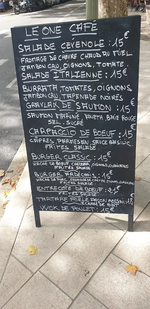 Menu_LE ONE CAFE_Uzès_immagine_1