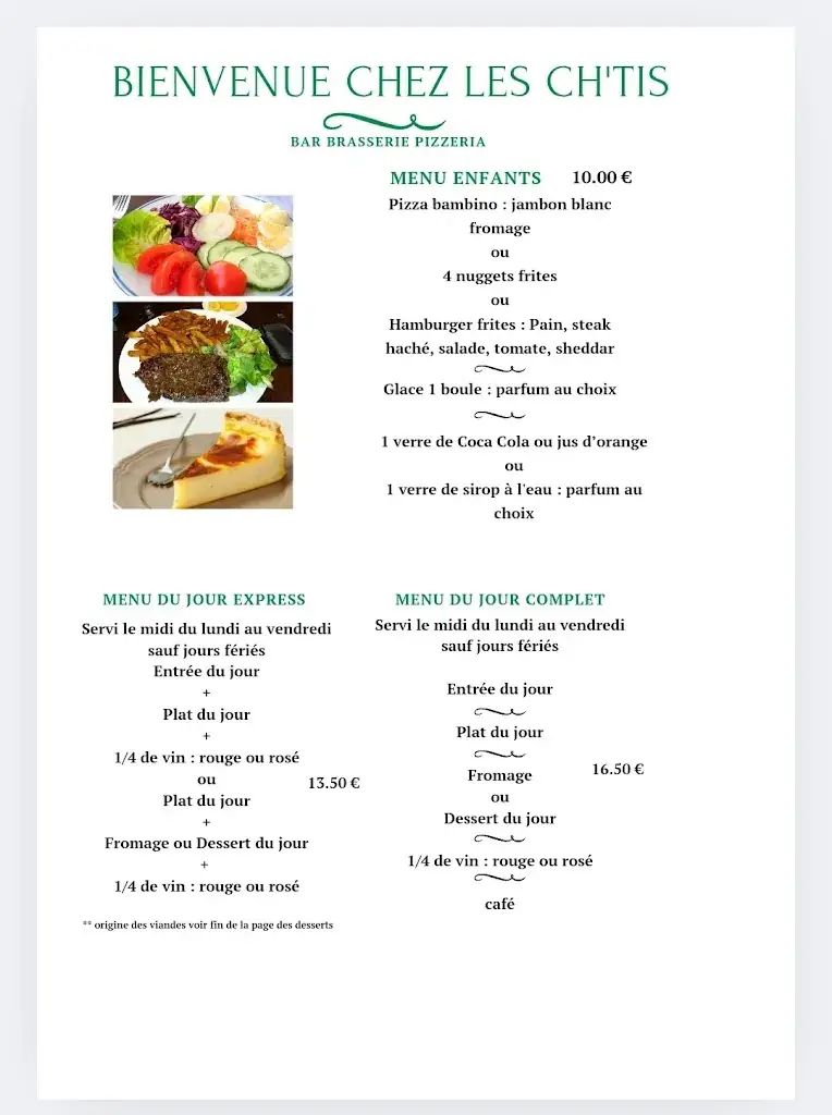 Menu_Chez les chtis de vayrac_Vayrac_image_1