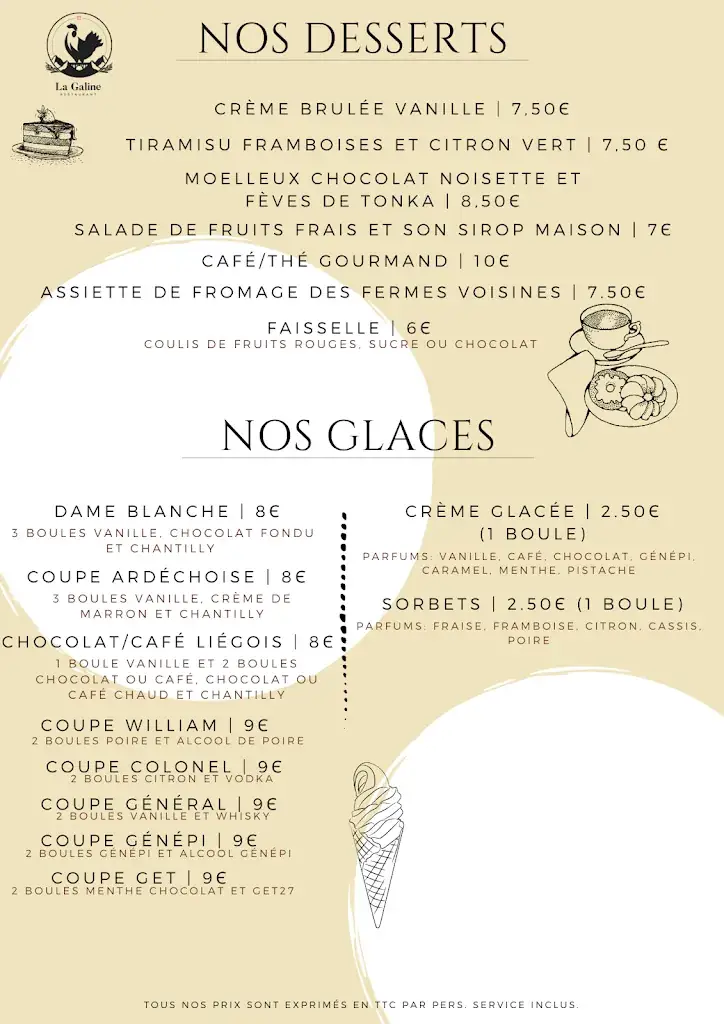 Menu_Restaurant La Galine à Mieussy_Mieussy_immagine_1