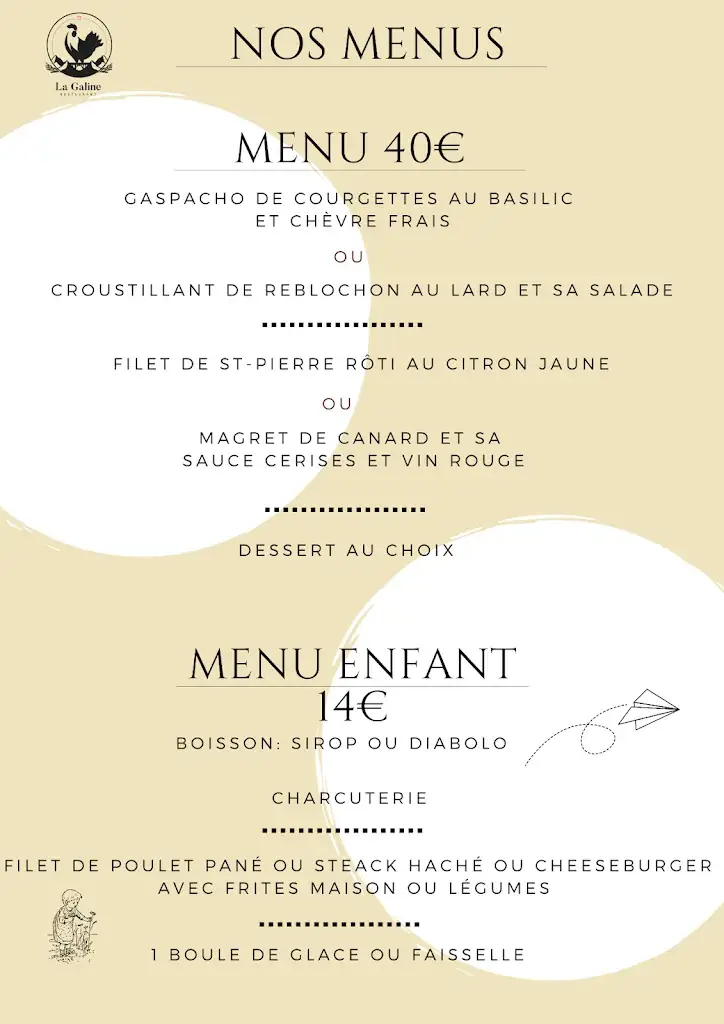 Menu_Restaurant La Galine à Mieussy_Mieussy_immagine_4
