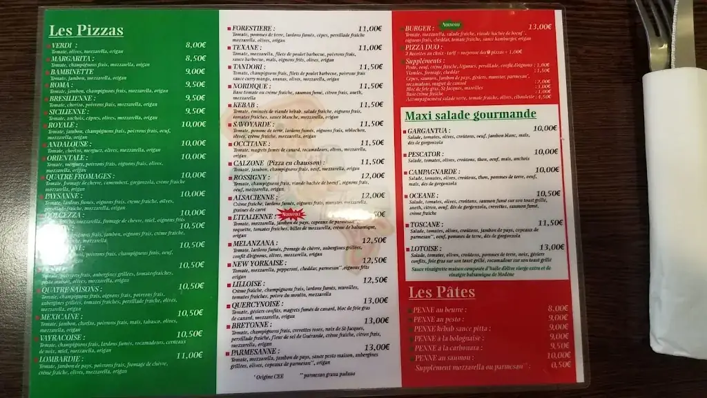 Menu_La P'tite Italie_Vayrac_image_1