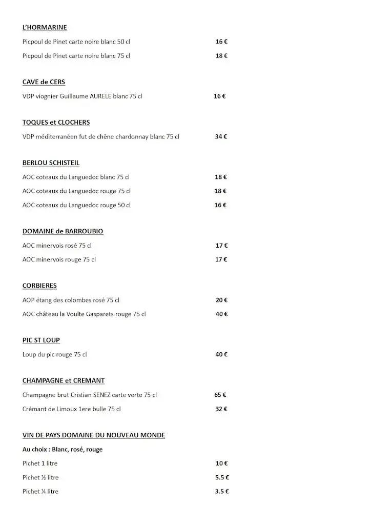 Menu_Restaurant Chez Maryse et Régis_plage_image_1