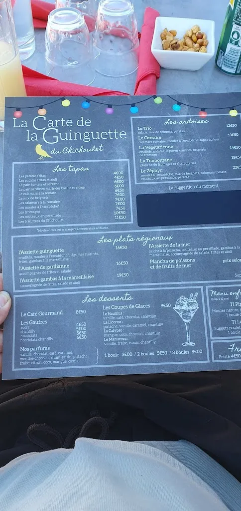 Menu_La Guinguette du Chichoulet_Vendres_image_3
