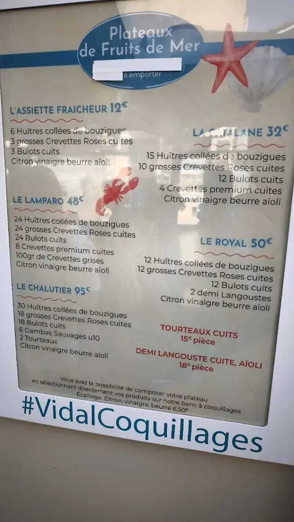 Menu_L'Odacieuse_Valras-Plage_imagen_2