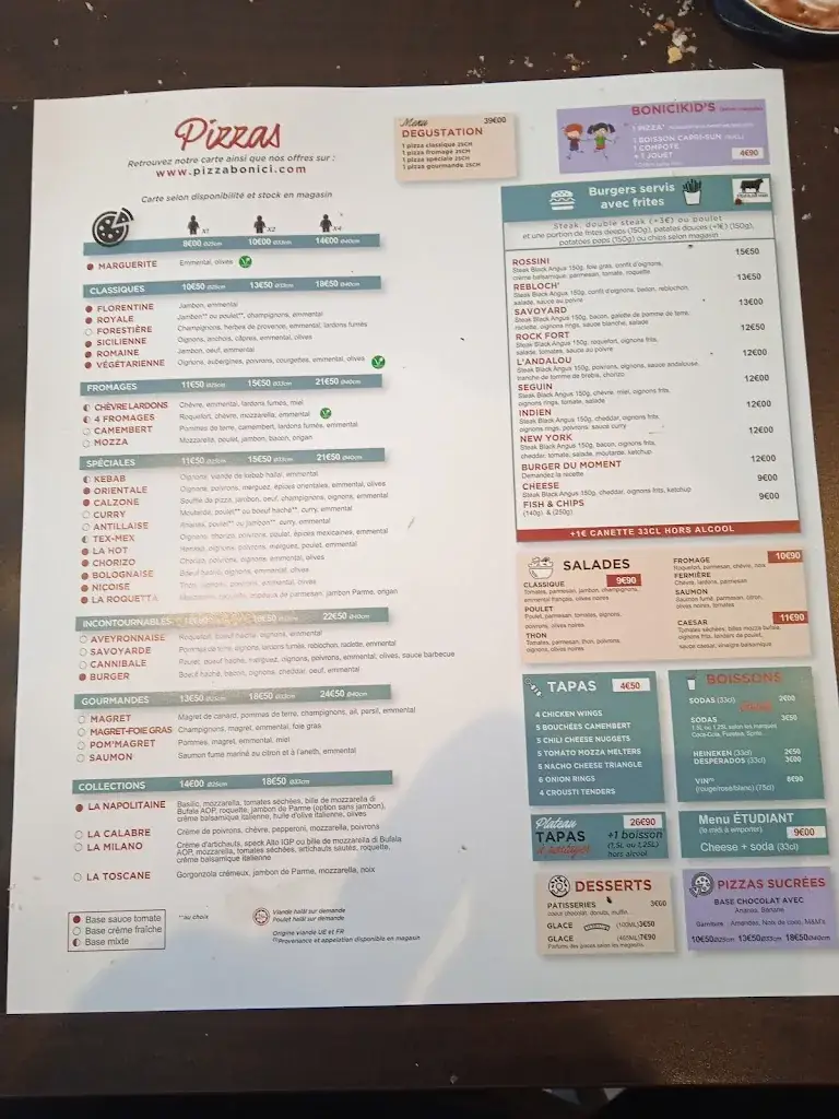 Menu_Pizza Bonici Verfeil_Verfeil_imagen_1