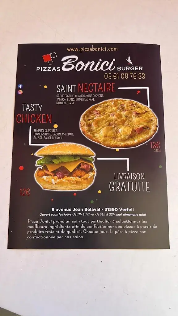 Menu_Pizza Bonici Verfeil_Verfeil_imagen_2