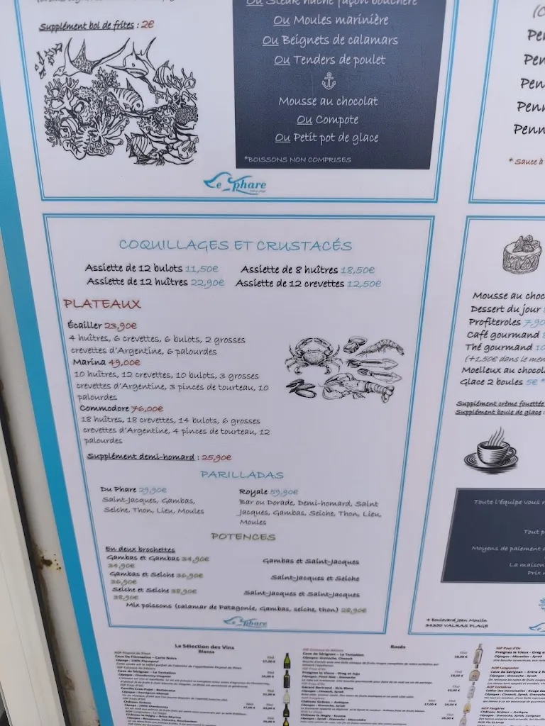 Menu_Le Phare_Valras-Plage_image_1