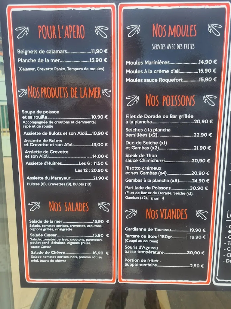 Menu_La Marmite Du Pecheur_Valras-Plage_image_1