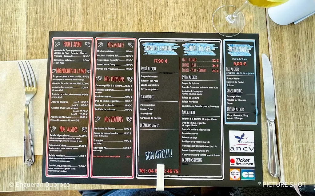 Menu_La Marmite Du Pecheur_Valras-Plage_image_4