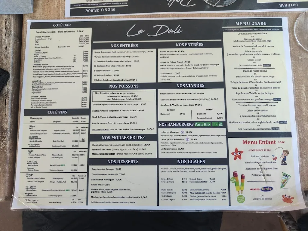 Restaurant Le Dali_Valras-Plage_menu_image_1