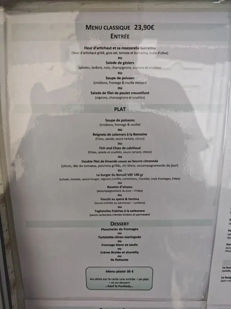 Menu_RESTAURANT AU BERCAIL * OUVERT À L’ANNÉE *_Valras-Plage_image_2